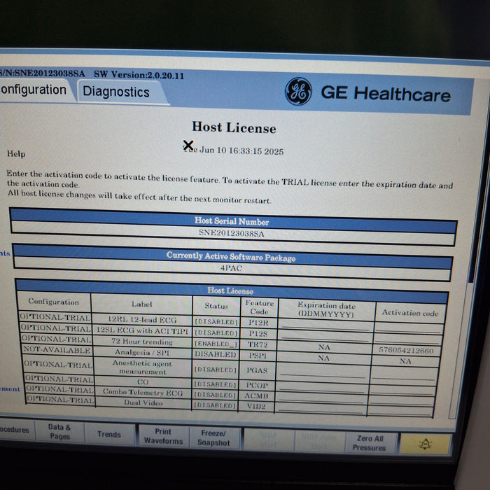 GE Healthcare GE Healthcare Carescape B450 Post Anesthesia Care Patient Monitor Patient Monitors reLink Medical