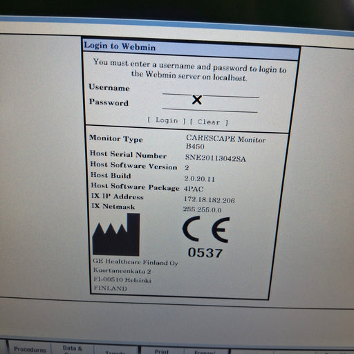 GE Healthcare GE Healthcare Carescape B450 Post Anesthesia Care Patient Monitor Patient Monitors reLink Medical