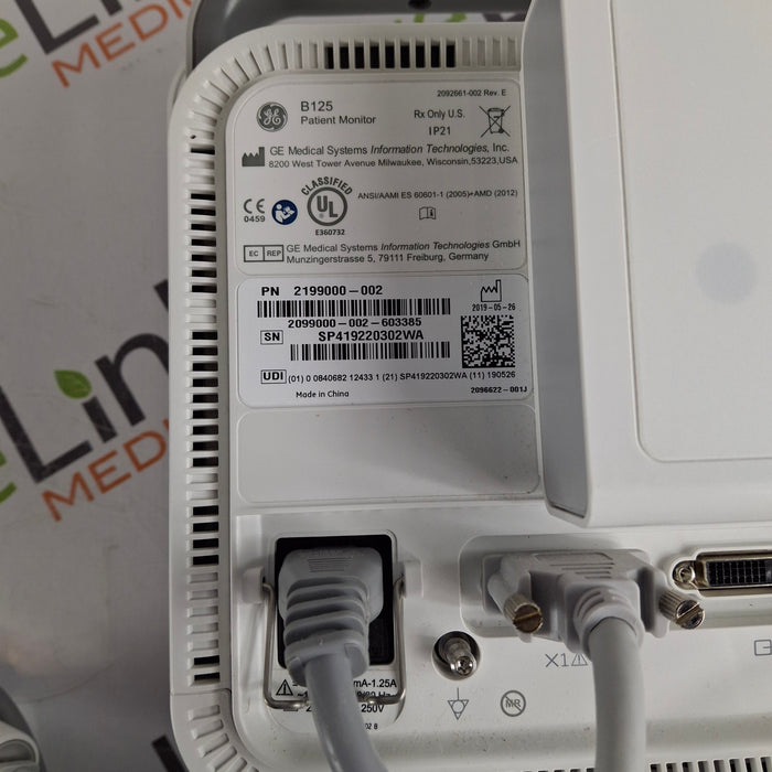 GE Healthcare GE Healthcare B125 Patient Monitor Patient Monitors reLink Medical