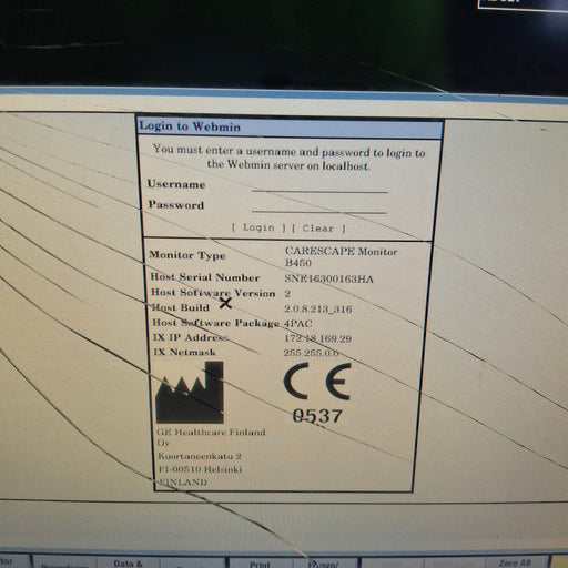 GE Healthcare GE Healthcare Carescape B450 Post Anesthesia Care Patient Monitor Patient Monitors reLink Medical