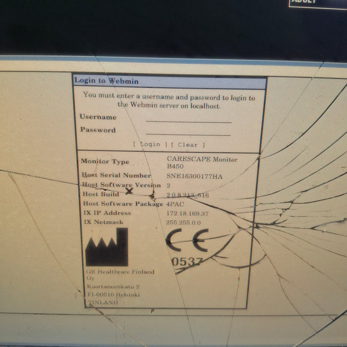 GE Healthcare GE Healthcare Carescape B450 Post Anesthesia Care Patient Monitor Patient Monitors reLink Medical
