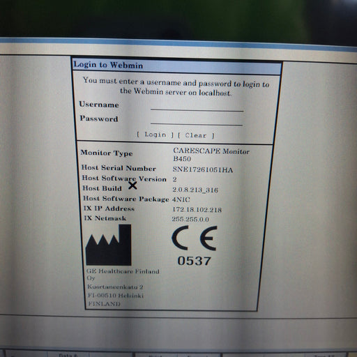 GE Healthcare GE Healthcare Carescape B450 Neonatal Care Patient Monitor Patient Monitors reLink Medical