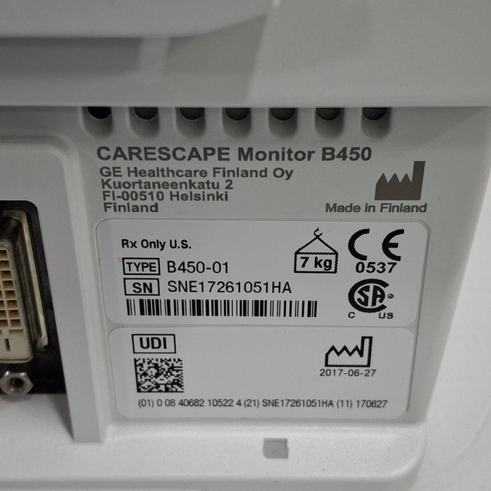 GE Healthcare GE Healthcare Carescape B450 Neonatal Care Patient Monitor Patient Monitors reLink Medical