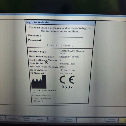GE Healthcare GE Healthcare Carescape B450 Neonatal Care Patient Monitor Patient Monitors reLink Medical