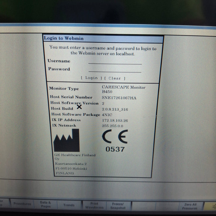 GE Healthcare GE Healthcare Carescape B450 Neonatal Care Patient Monitor Patient Monitors reLink Medical
