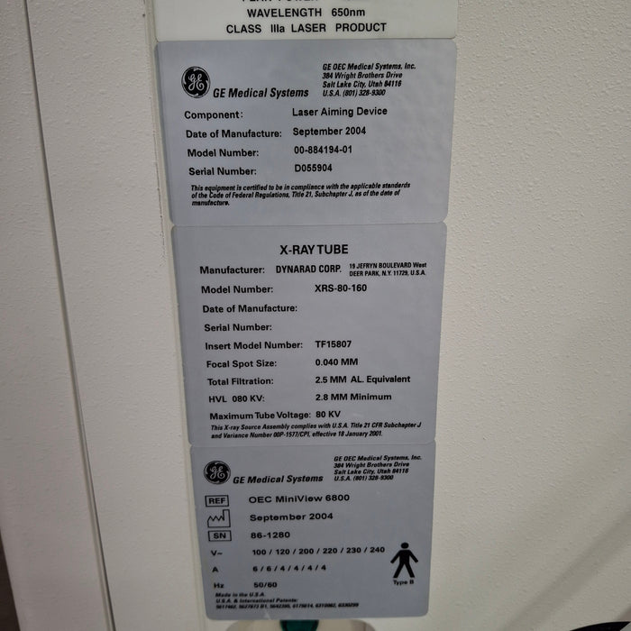 OEC Medical Systems OEC Medical Systems Miniview 6800 C-Arm C-Arms & Tables reLink Medical