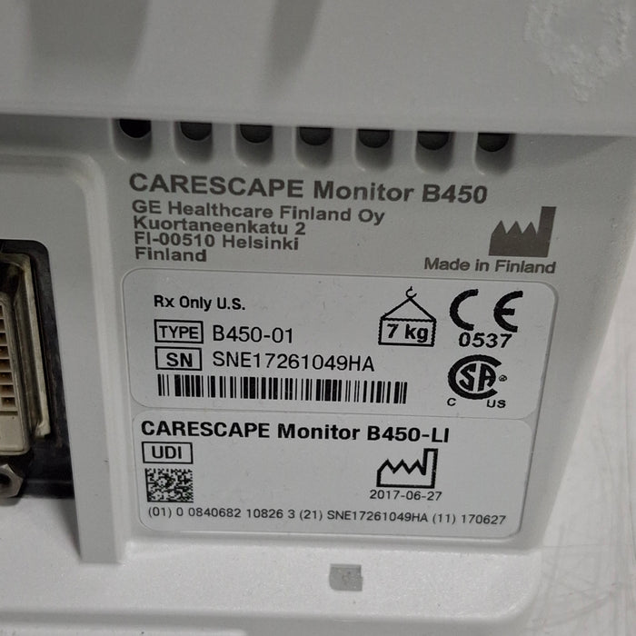 GE Healthcare GE Healthcare Carescape B450 Neonatal Care Patient Monitor Patient Monitors reLink Medical