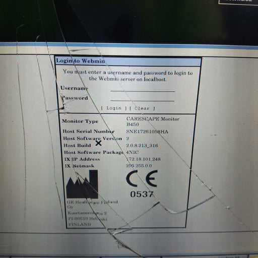 GE Healthcare GE Healthcare Carescape B450 Neonatal Care Patient Monitor Patient Monitors reLink Medical