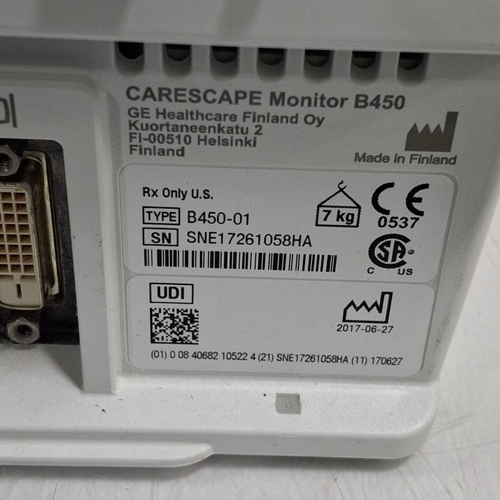 GE Healthcare GE Healthcare Carescape B450 Neonatal Care Patient Monitor Patient Monitors reLink Medical
