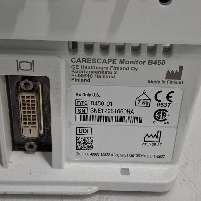 GE Healthcare GE Healthcare Carescape B450 Neonatal Care Patient Monitor Patient Monitors reLink Medical