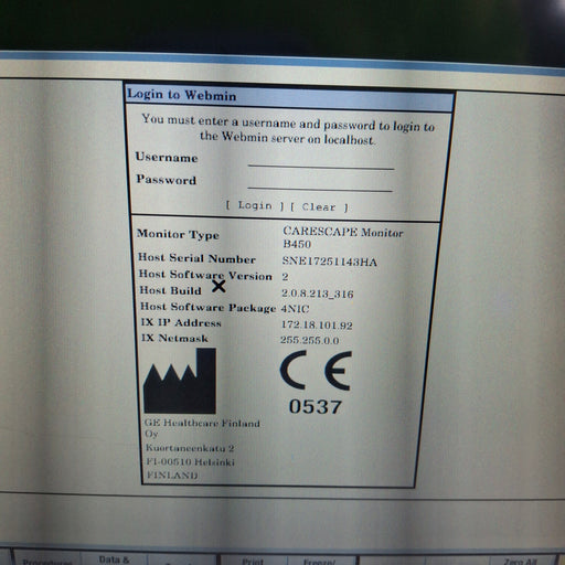GE Healthcare GE Healthcare Carescape B450 Neonatal Care Patient Monitor Patient Monitors reLink Medical