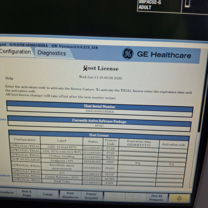 GE Healthcare GE Healthcare Carescape B450 Post Anesthesia Care Patient Monitor Patient Monitors reLink Medical