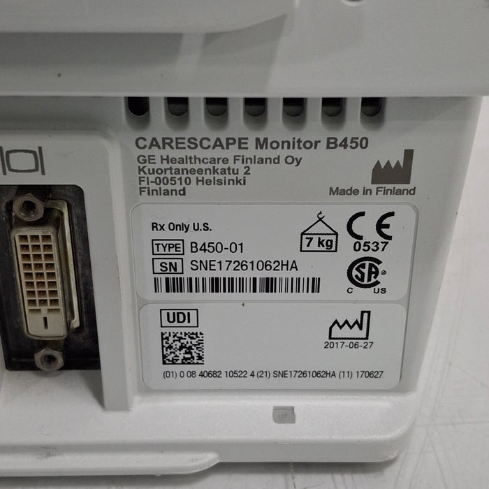 GE Healthcare GE Healthcare Carescape B450 Neonatal Care Patient Monitor Patient Monitors reLink Medical