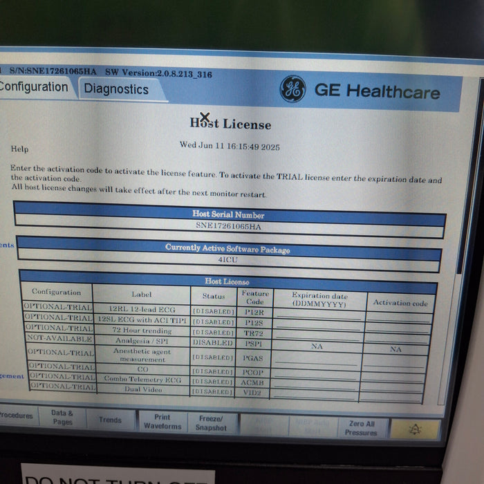 GE Healthcare GE Healthcare Carescape B450 Critical Care Patient Monitor Patient Monitors reLink Medical