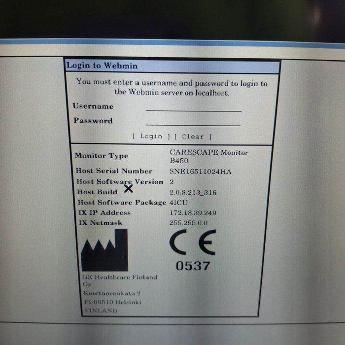 GE Healthcare GE Healthcare Carescape B450 Critical Care Patient Monitor Patient Monitors reLink Medical