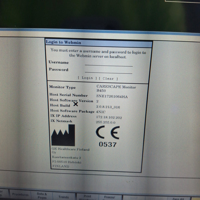 GE Healthcare GE Healthcare Carescape B450 Neonatal Care Patient Monitor Patient Monitors reLink Medical