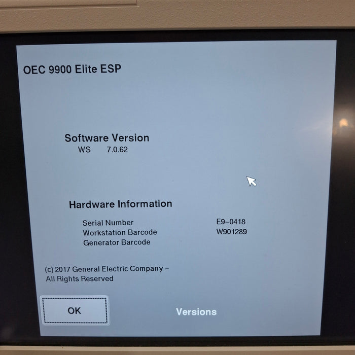OEC Medical Systems 9900 Elite C-Arm