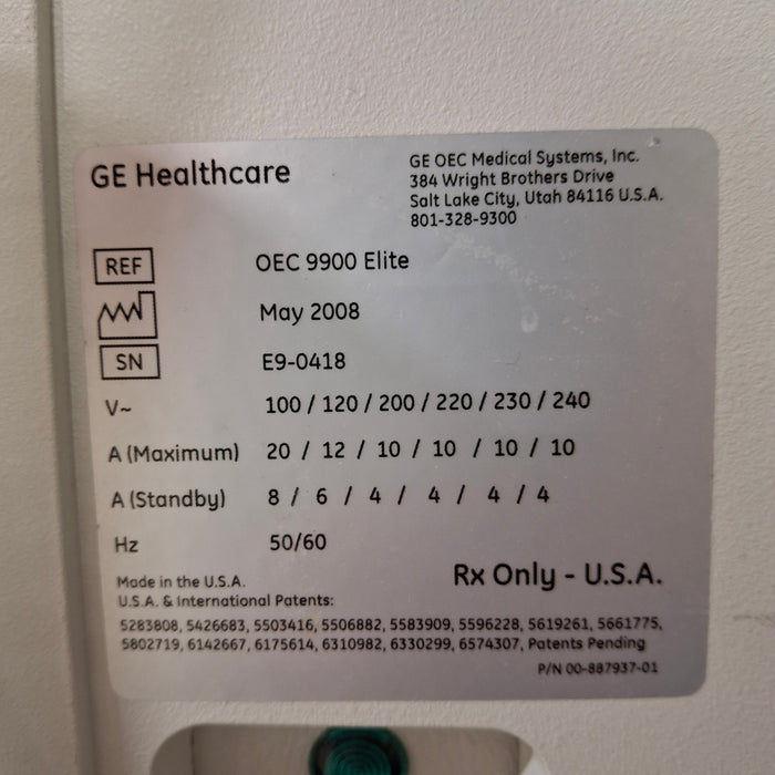 OEC Medical Systems 9900 Elite C-Arm