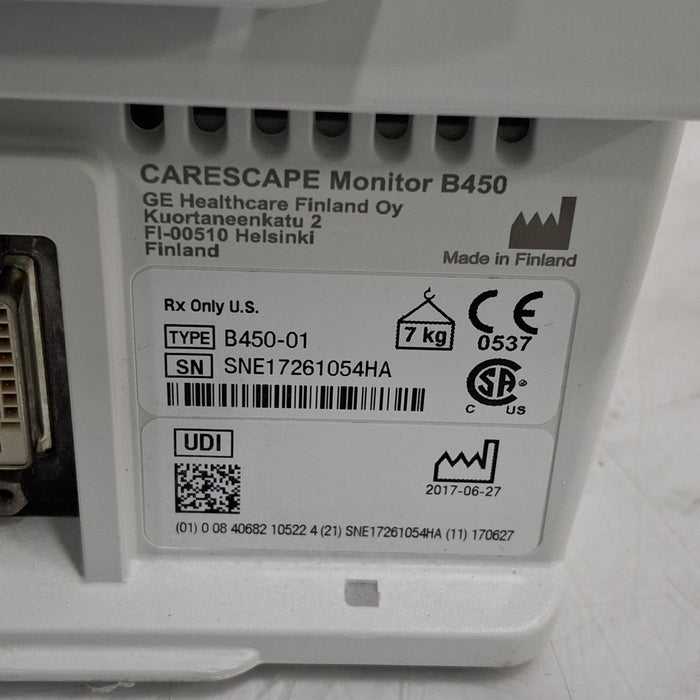 GE Healthcare GE Healthcare Carescape B450 Neonatal Care Patient Monitor Patient Monitors reLink Medical