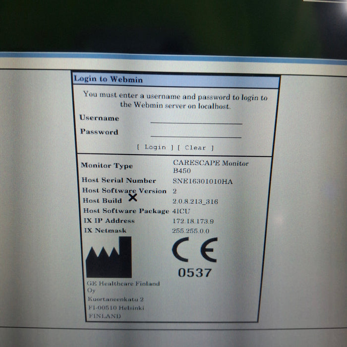 GE Healthcare GE Healthcare Carescape B450 Critical Care Patient Monitor Patient Monitors reLink Medical