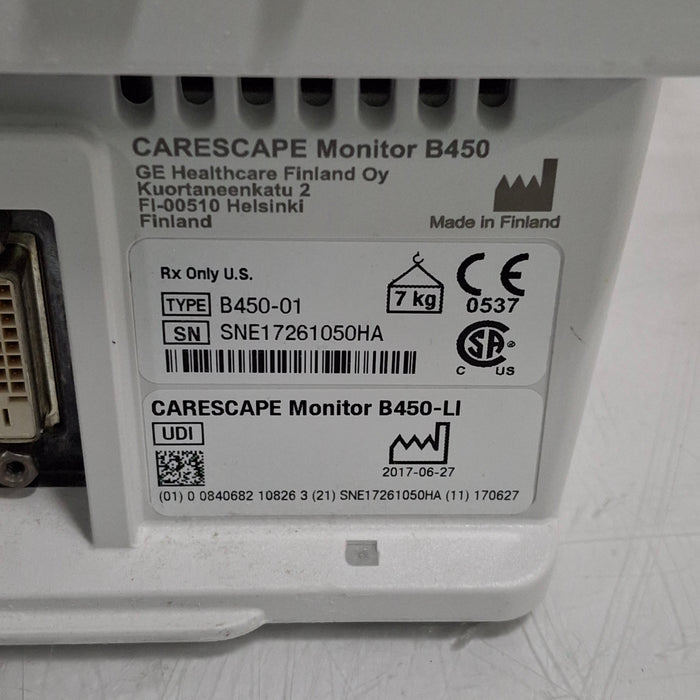 GE Healthcare GE Healthcare Carescape B450 Neonatal Care Patient Monitor Patient Monitors reLink Medical