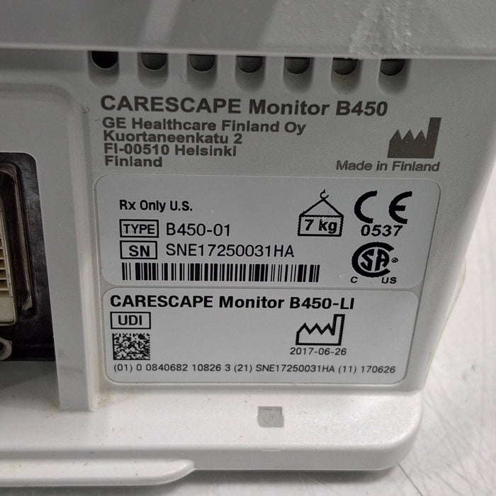 GE Healthcare GE Healthcare Carescape B450 Critical Care Patient Monitor Patient Monitors reLink Medical
