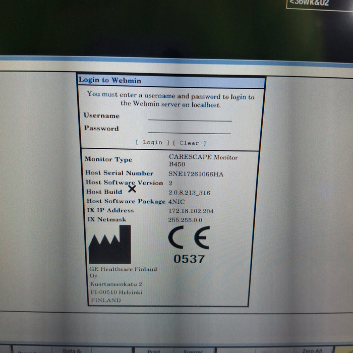 GE Healthcare GE Healthcare Carescape B450 Neonatal Care Patient Monitor Patient Monitors reLink Medical