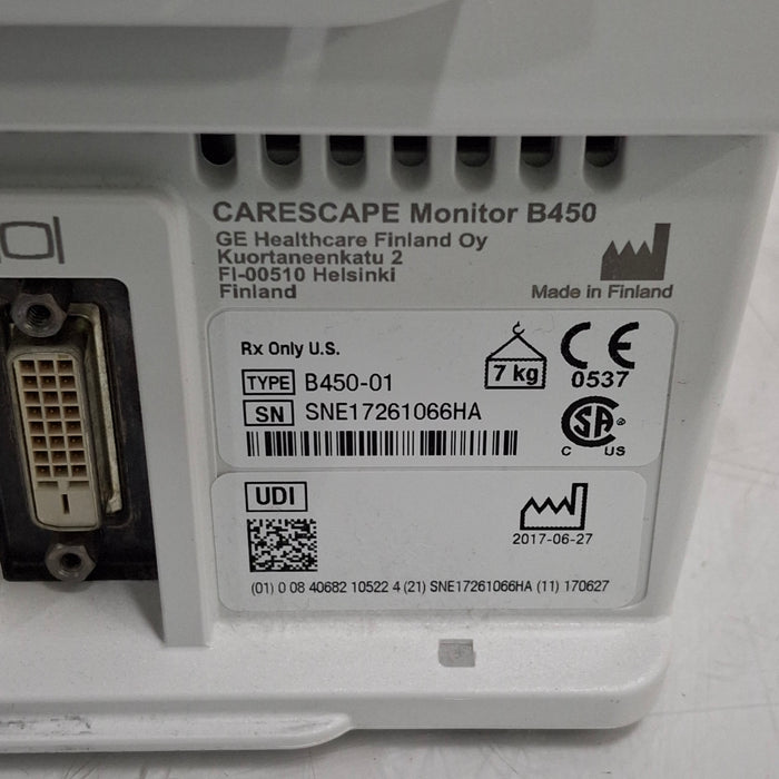 GE Healthcare GE Healthcare Carescape B450 Neonatal Care Patient Monitor Patient Monitors reLink Medical