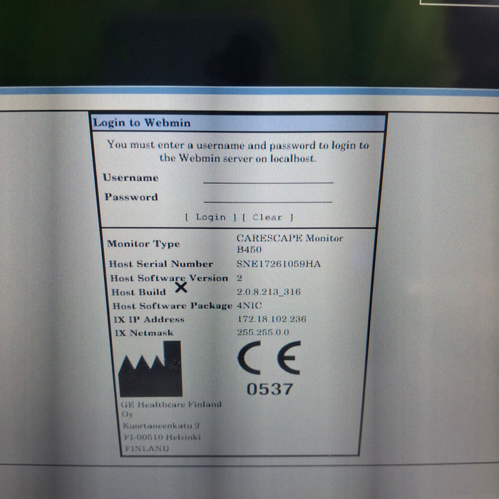 GE Healthcare GE Healthcare Carescape B450 Neonatal Care Patient Monitor Patient Monitors reLink Medical