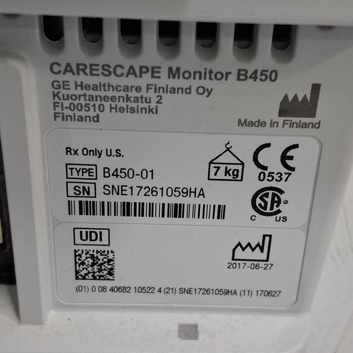 GE Healthcare GE Healthcare Carescape B450 Neonatal Care Patient Monitor Patient Monitors reLink Medical