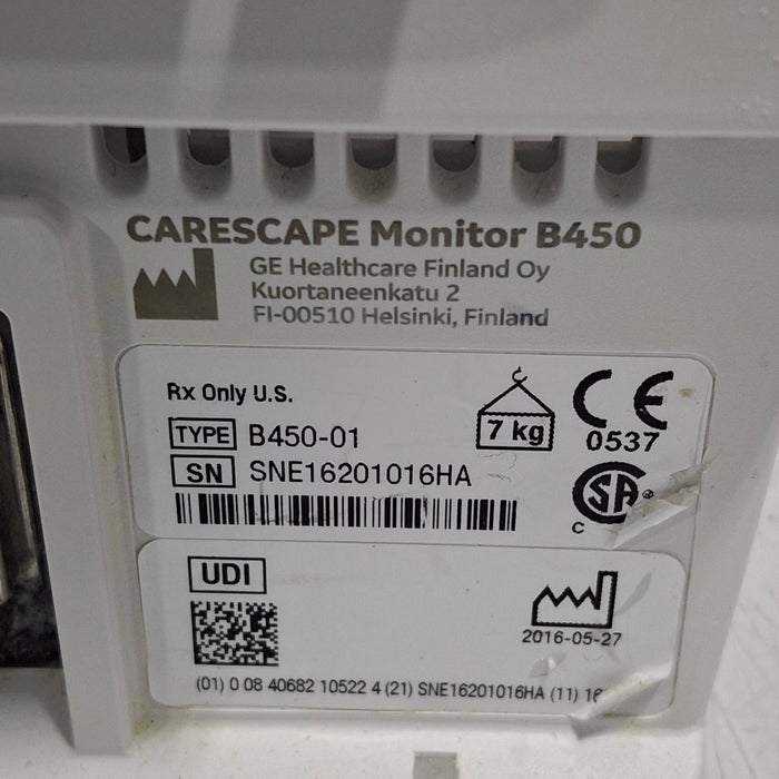 GE Healthcare GE Healthcare Carescape B450 Patient Monitor Patient Monitors reLink Medical