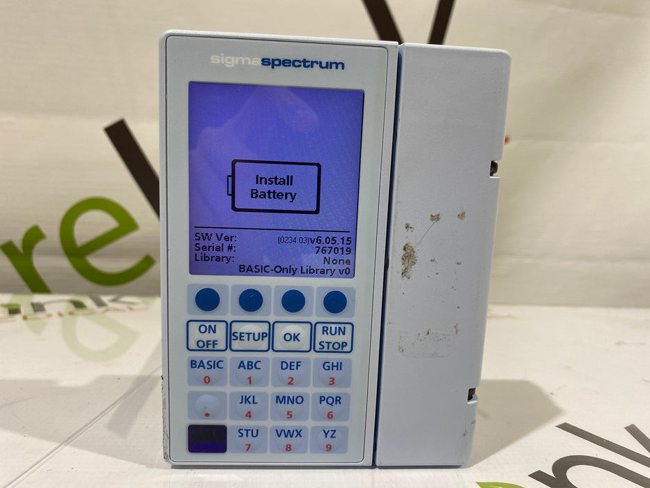 Baxter Sigma Spectrum 6.05.15 without Battery Infusion Pump