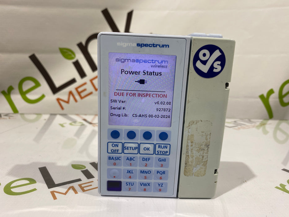 Baxter Sigma Spectrum 6.02.08 without Battery Infusion Pump