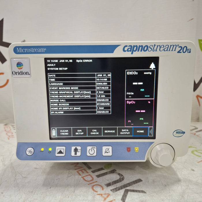 Oridion Capnostream 20P Capnography Monitor