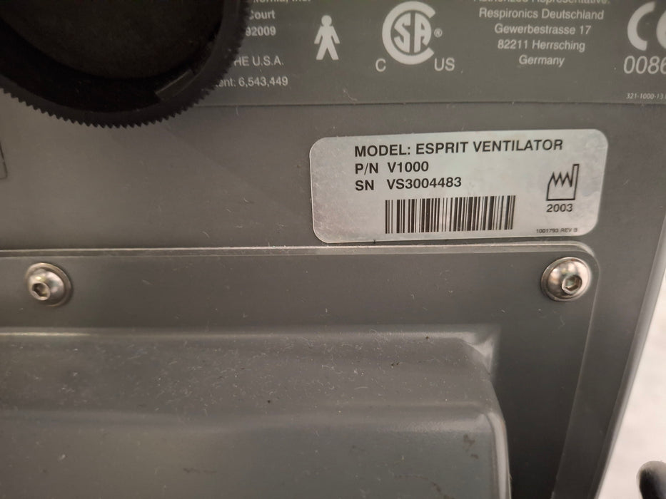 Respironics Esprit Ventilator