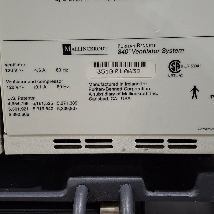 Puritan Bennett Puritan Bennett 840 Ventilator Respiratory reLink Medical