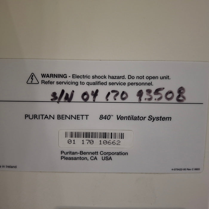 Puritan Bennett Puritan Bennett 840 Ventilator Respiratory reLink Medical