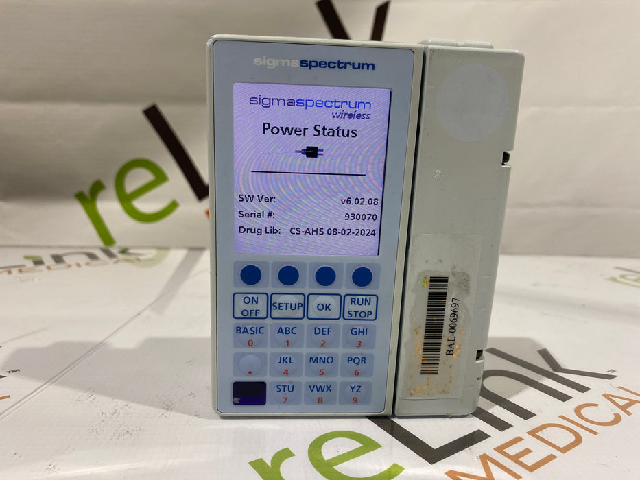 Baxter Sigma Spectrum 6.02.08 without Battery Infusion Pump
