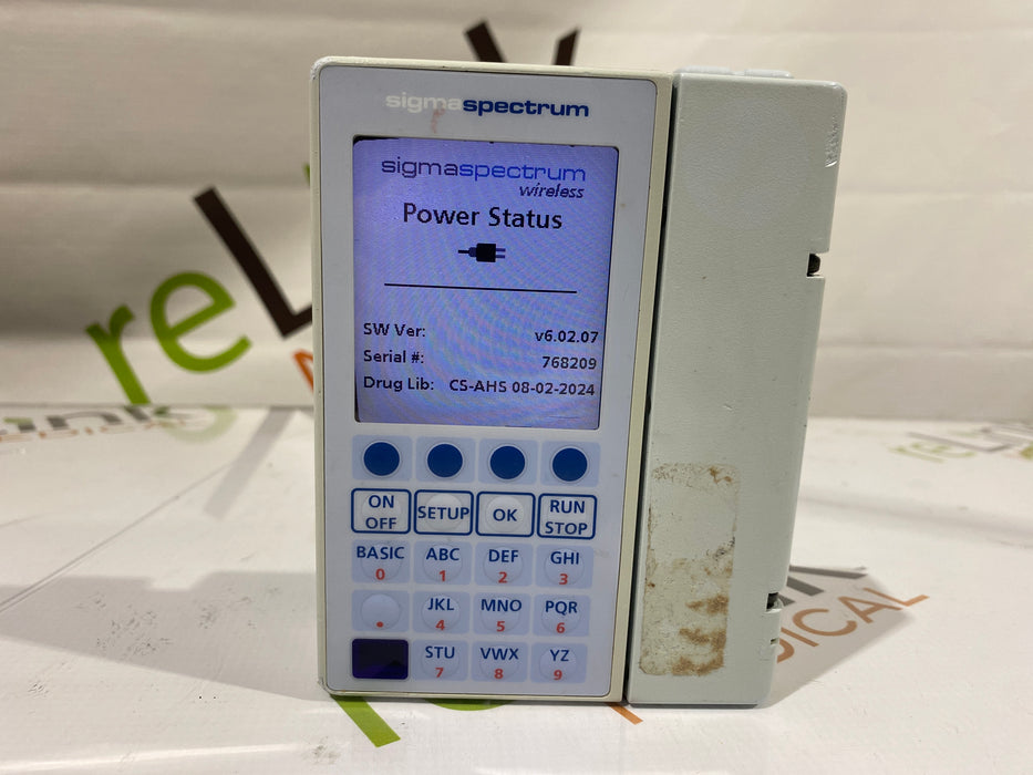 Baxter Sigma Spectrum 6.02.07 without Battery Infusion Pump