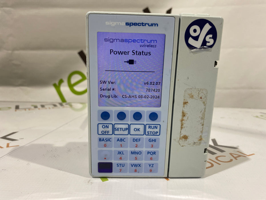 Baxter Sigma Spectrum 6.02.07 without Battery Infusion Pump