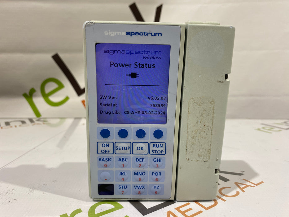 Baxter Sigma Spectrum 6.02.07 without Battery Infusion Pump