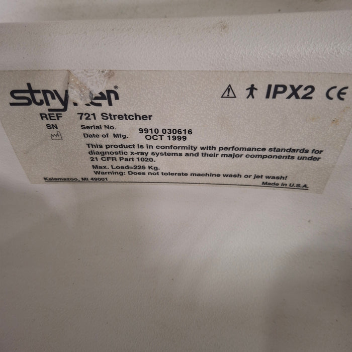 Stryker 721 Transport Stretcher