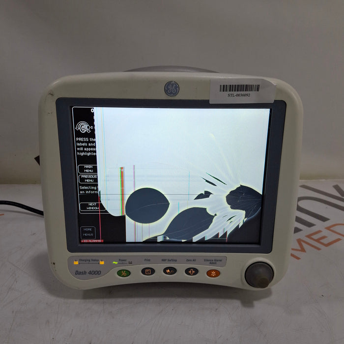 GE Healthcare GE Healthcare Dash 4000 - GE/Nellcor SpO2 Patient Monitor Patient Monitors reLink Medical