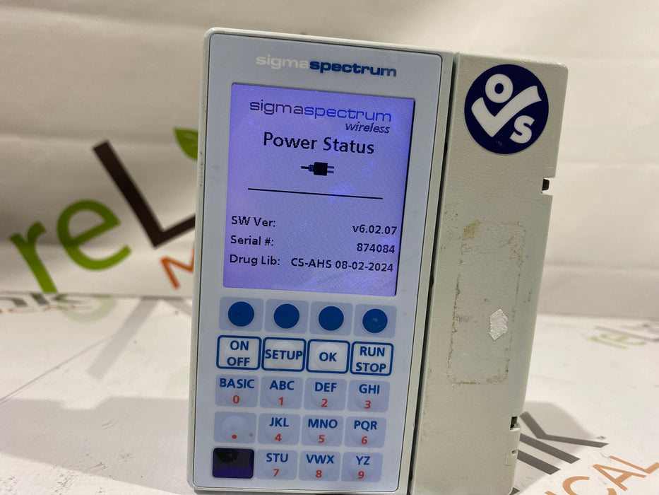 Baxter Baxter Sigma Spectrum 6.02.07 without Battery Infusion Pump Infusion Pump reLink Medical