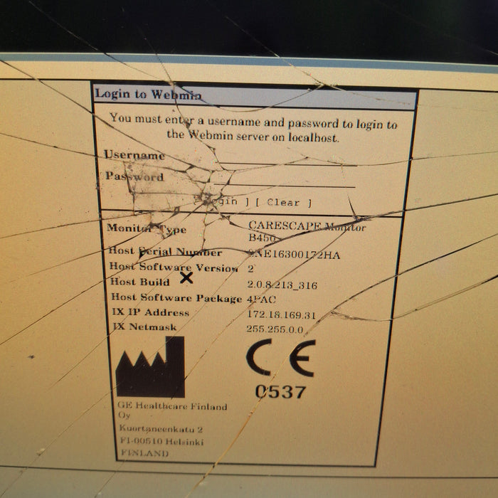 GE Healthcare GE Healthcare Carescape B450 Post Anesthesia Care Patient Monitor Patient Monitors reLink Medical