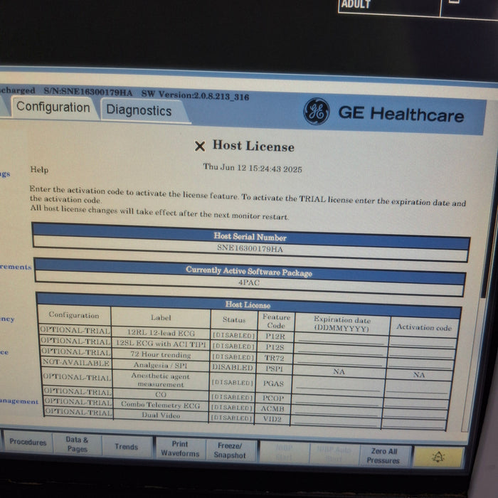 GE Healthcare GE Healthcare Carescape B450 Post Anesthesia Care Patient Monitor Patient Monitors reLink Medical