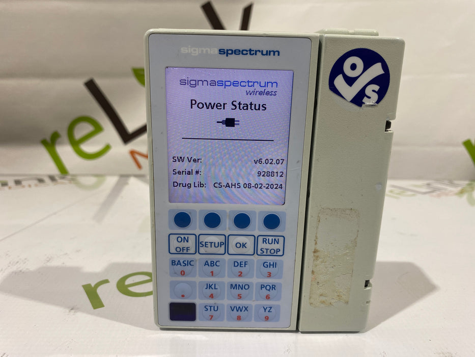 Baxter Baxter Sigma Spectrum 6.02.07 without Battery Infusion Pump Infusion Pump reLink Medical