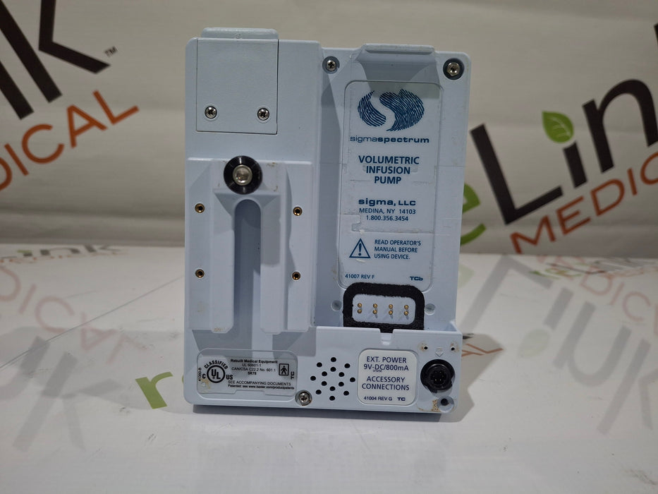 Baxter Baxter Sigma Spectrum 6.02.07 without Battery Infusion Pump Infusion Pump reLink Medical