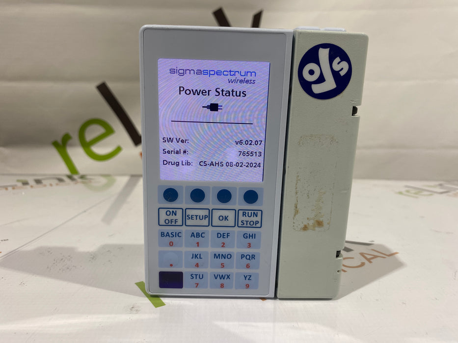 Baxter Baxter Sigma Spectrum 6.02.07 without Battery Infusion Pump Infusion Pump reLink Medical