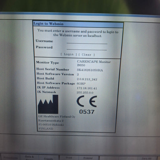 GE Healthcare GE Healthcare Carescape B650 Anesthesia Care Patient Monitor Patient Monitors reLink Medical